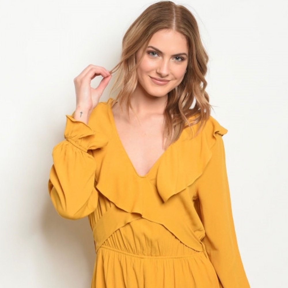 New mustard romper